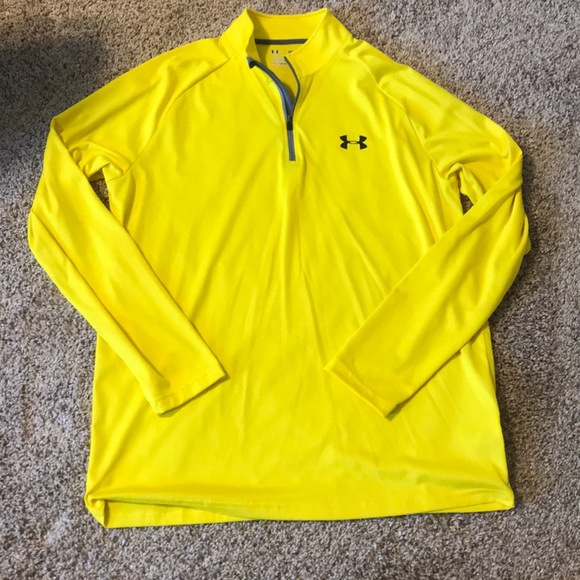 Under Armour Other - Men’s yellow under armor long sleep zip up